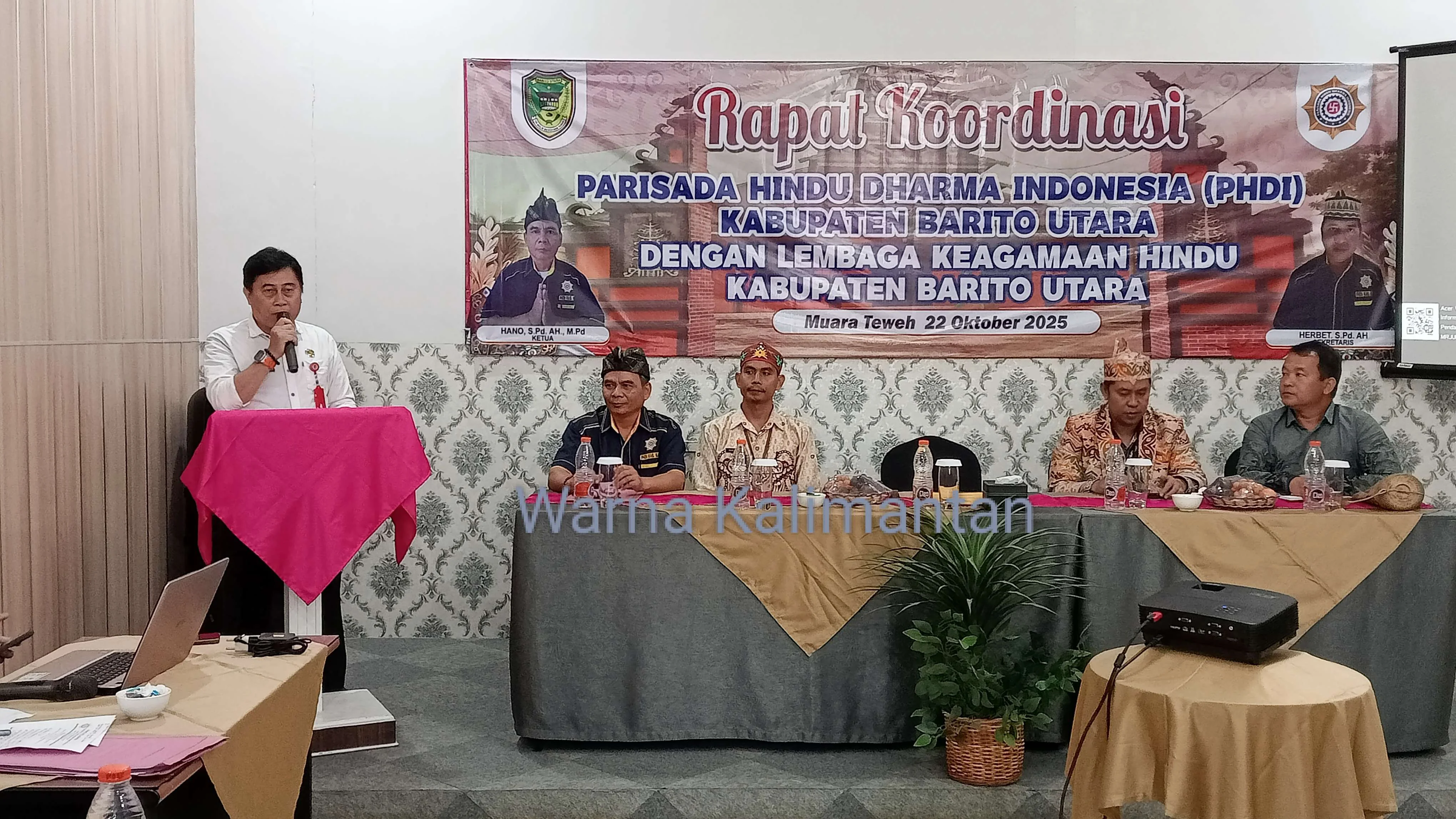 Rakor PHDI dan Lembaga Adat Keagamaan Hindu Barut Komitmen Dukung Program Pemkab Barito Utara