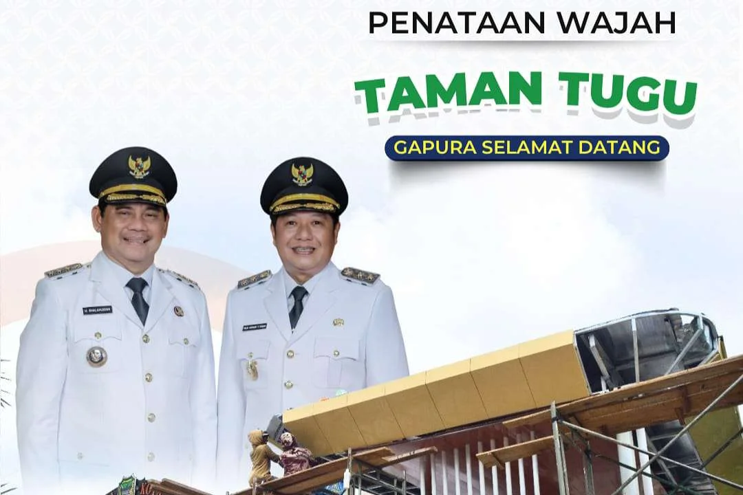 Dinas PUPR Kabupaten Barito Utara Percantik Kota Muara Teweh Sebagai Bagian 100 Hari Kerja Bupati dan Wakil Bupati